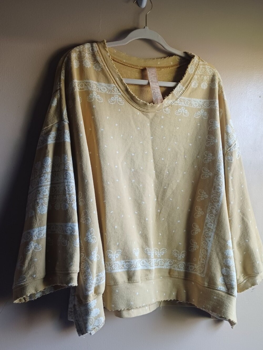 MAGNOLIA PEARL Marigold Cotton Jersey Oversized Pullover. O/S